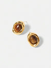 Natural Tiger Eye Stud Earrings