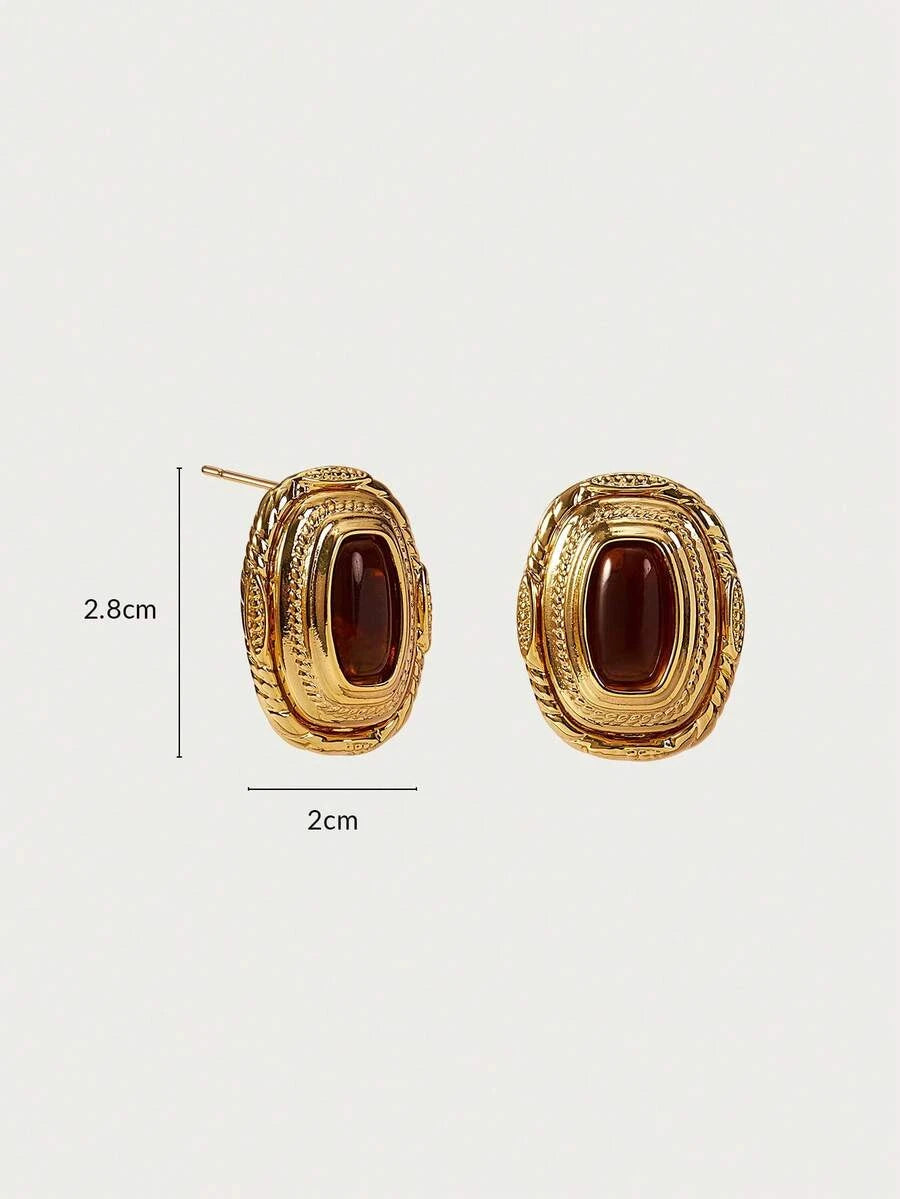 Glisma Vintage Geometric Drop Earrings