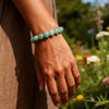 Natural Green Jade Beaded Bracelet