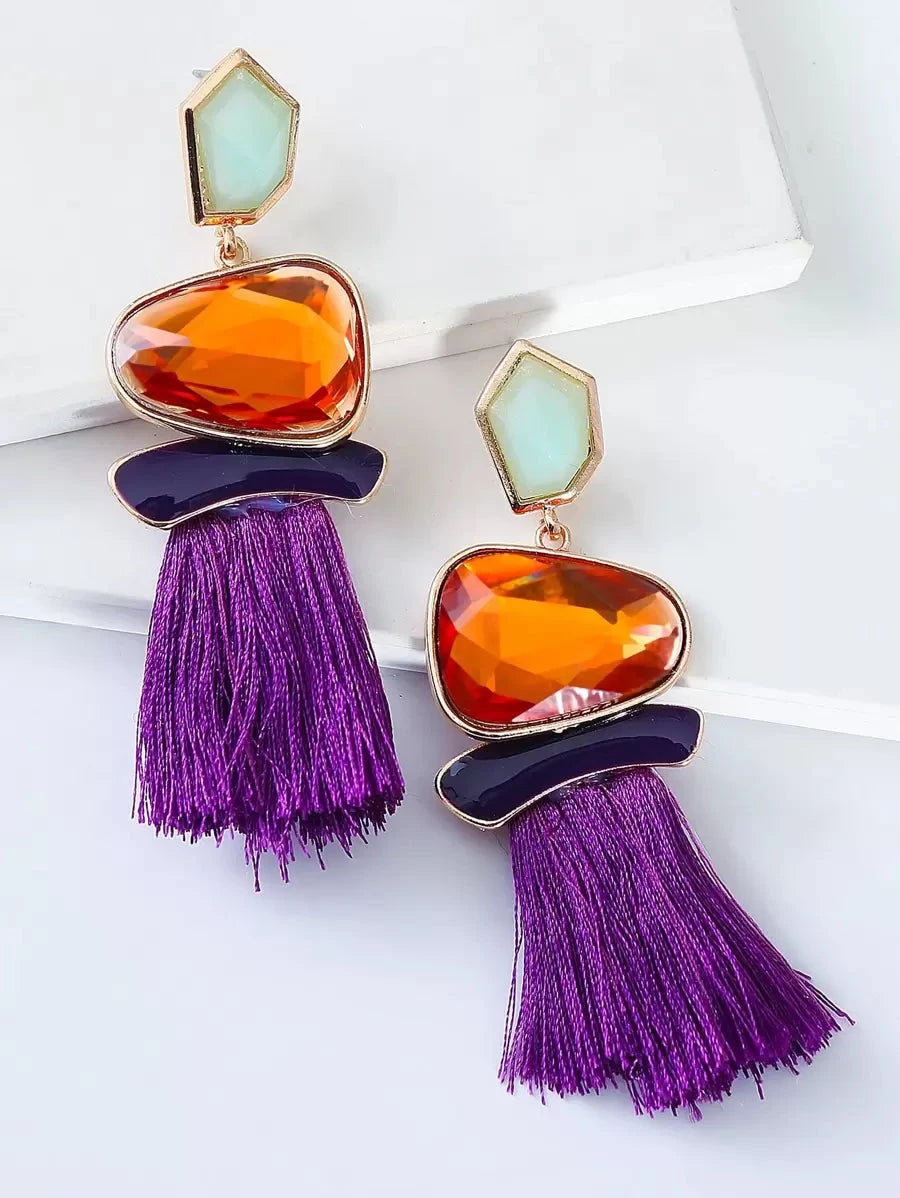 Juran Tassel Drop Earrings