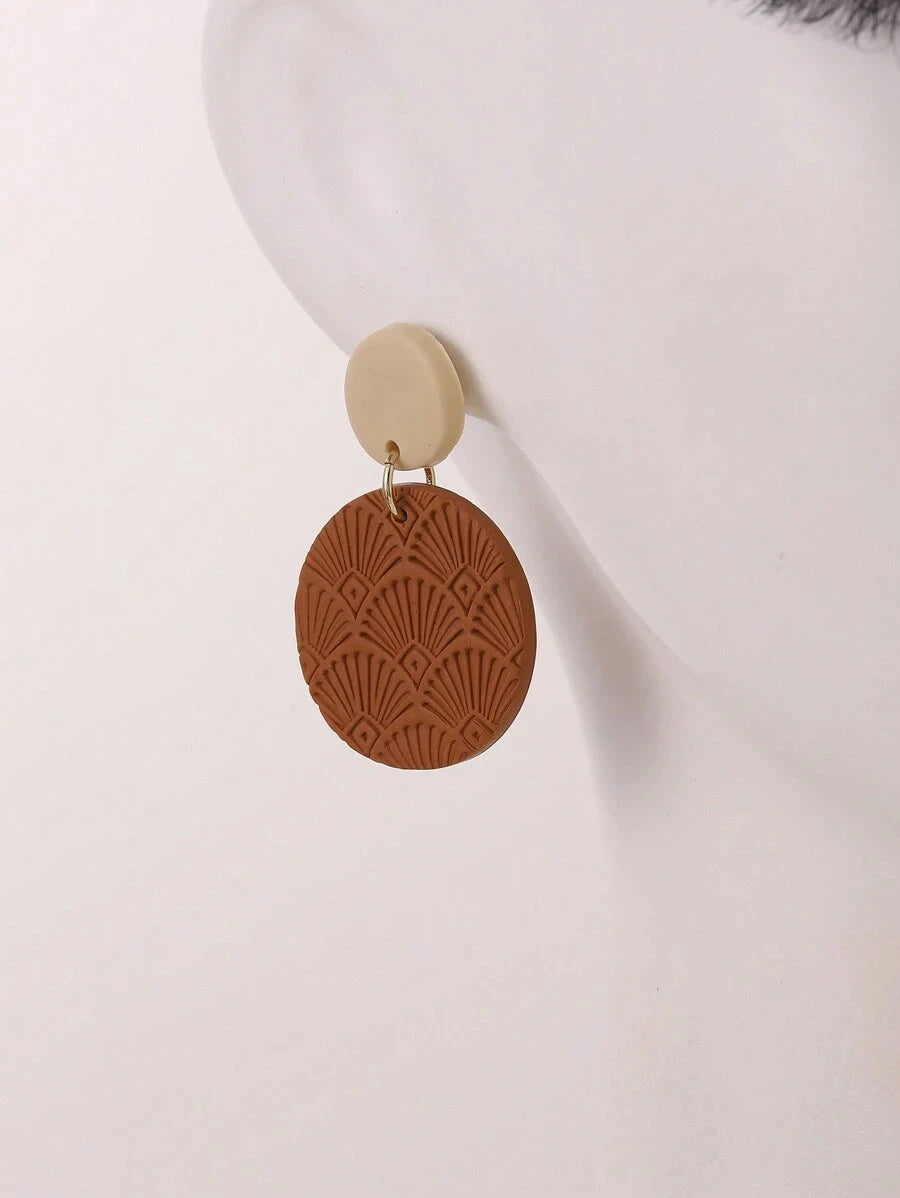 Textured Cloud Statement Earrings