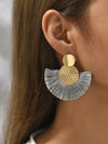 Metallic Tassel Earrings