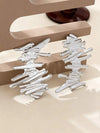 Asymmetrical Hollow Metal Earrings