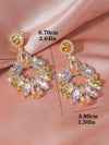 Retro Colorful Flower Stud Earrings