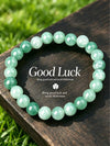 Natural Green Jade Beaded Bracelet