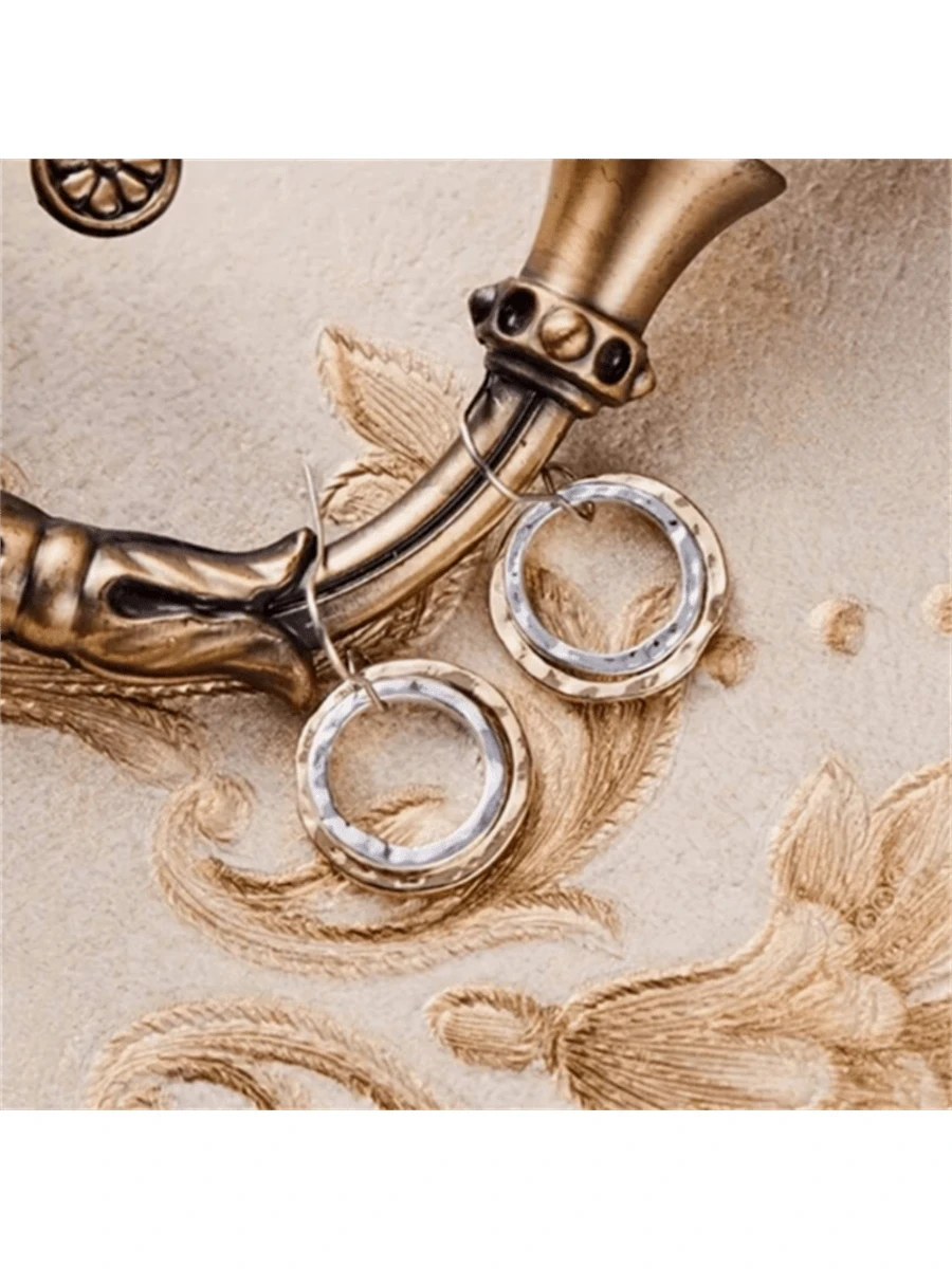 Bohemian Vintage Hollow Round Earrings