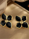 Elegant Stainless Steel Flower Earrings