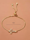 Cubic Zirconia Cross Bracelet