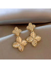 French Simple Flower Stud Earrings