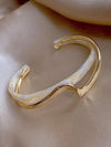 Andkiss Structured Layered Cuff Bangle