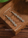 Small Vintage Distressed Geometric Spiral Earrings