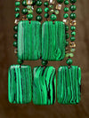 Vintage Malachite Pendant Necklace