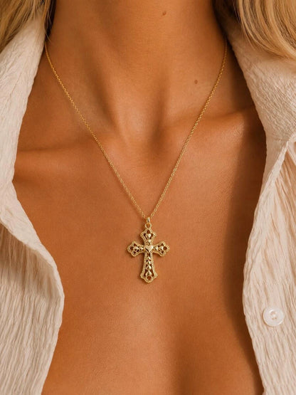Gold Cross Necklace