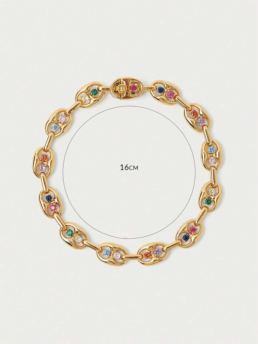 Glisma Gold-Plated Chain Bracelet