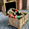 Vintage Metal Jewelry Chest
