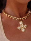 Multicolor Cross Pendant Necklace