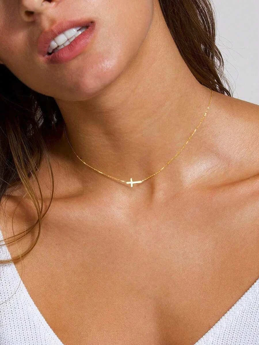 Gold Cross Necklace