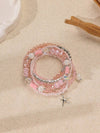 Beaded Crystal Starfish Beach Bracelet Set