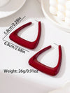 Geometric Design Hoop Earrings