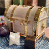 Vintage Metal Jewelry Chest