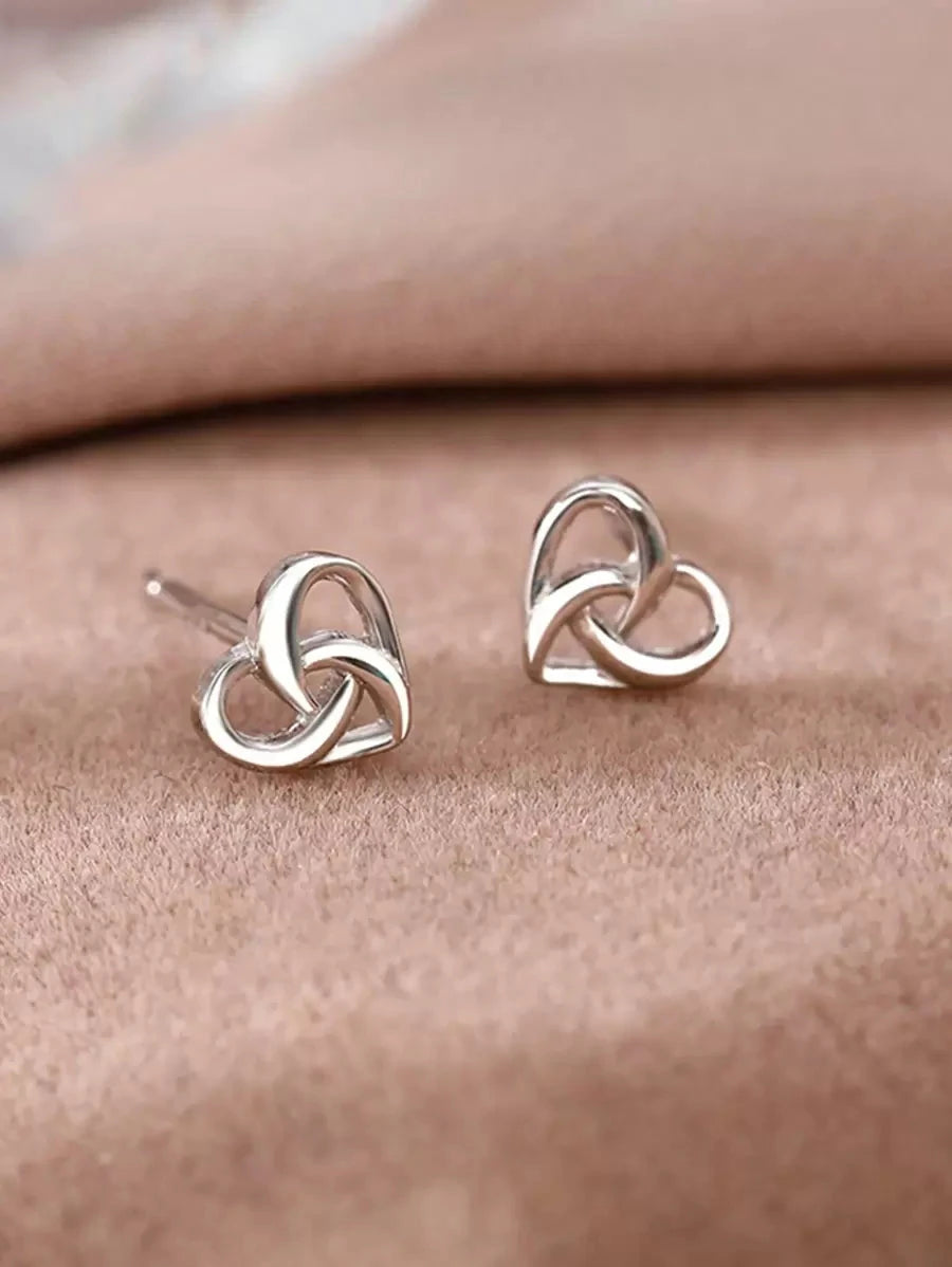 Elegant Heart Earring Studs