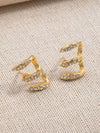 Vintage Resin U-Shaped Earrings