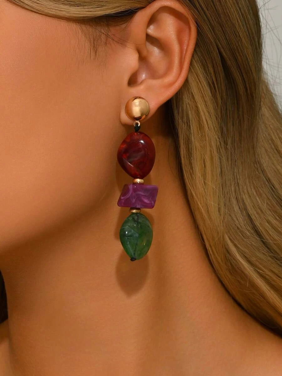 Bohemian Gold Drop Earrings