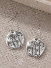 Vintage Silver Asymmetrical Drop Earrings