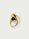 Glisma Gold Plated Geometric Open Ring