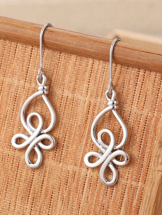 Vintage Knot Pendant Earrings