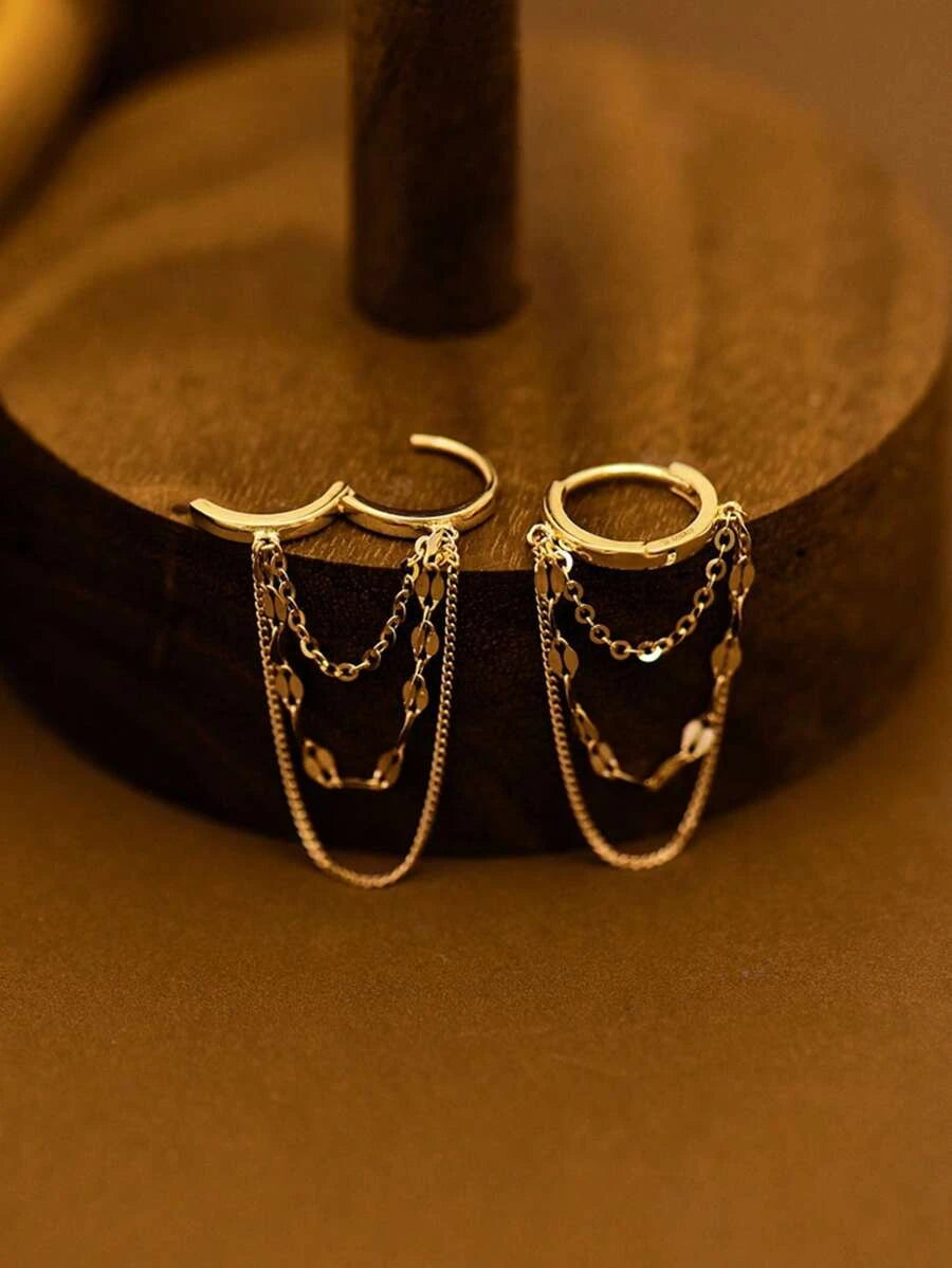 Stainless Steel Chain Earrings