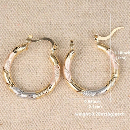 Retro Elegant Hoop Earrings