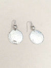 Vintage Hammered Round Pendant Earrings