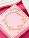 Rhinestone Floral Stretch Bracelet