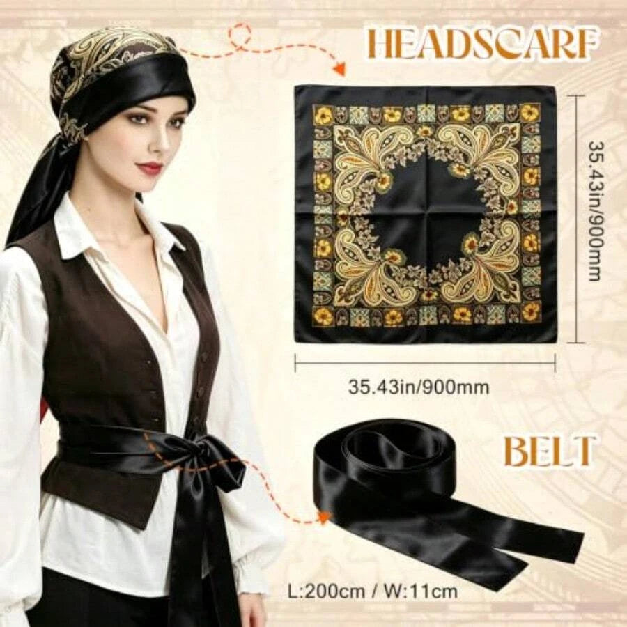 Women Pirate Costume Accessories Set
