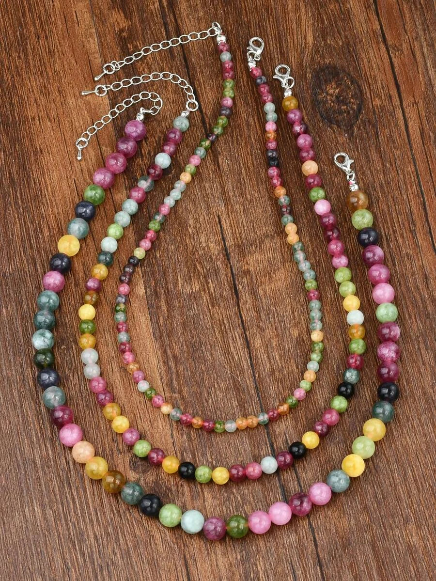 Vintage Green Agate Boho Choker