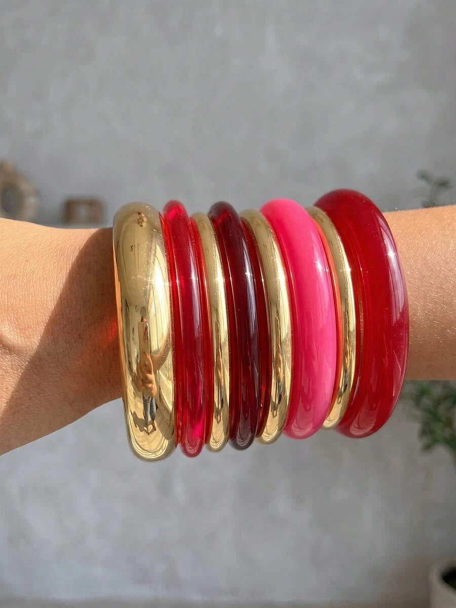 Vintage Red Bracelet Set