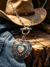 Vintage Heart Pendant Necklace