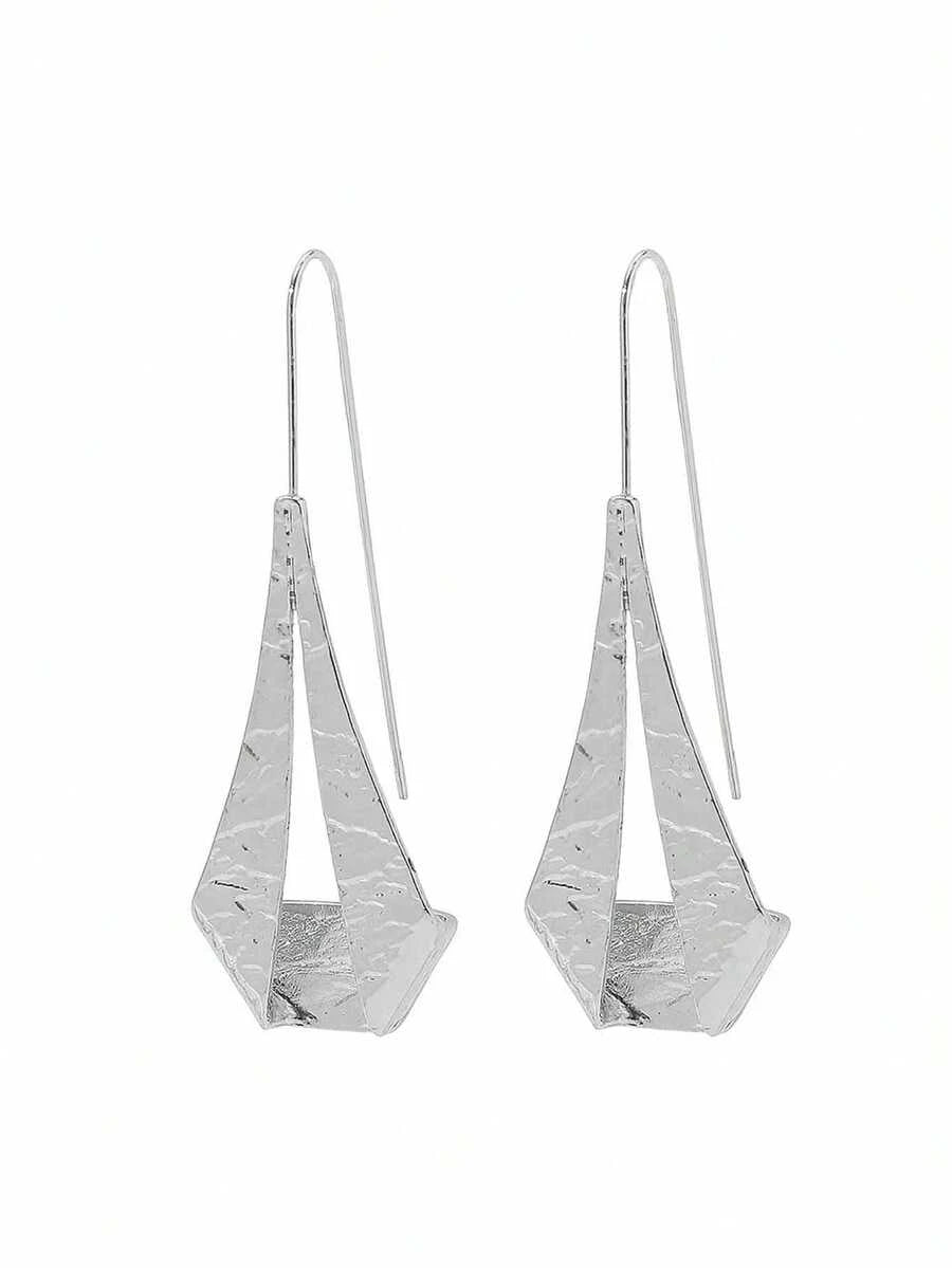 Vintage Hollow Geometric Pendant Earrings
