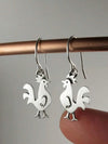 Vintage Chicken Earrings