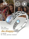 Sterling Silver Moonstone Spoon Ring