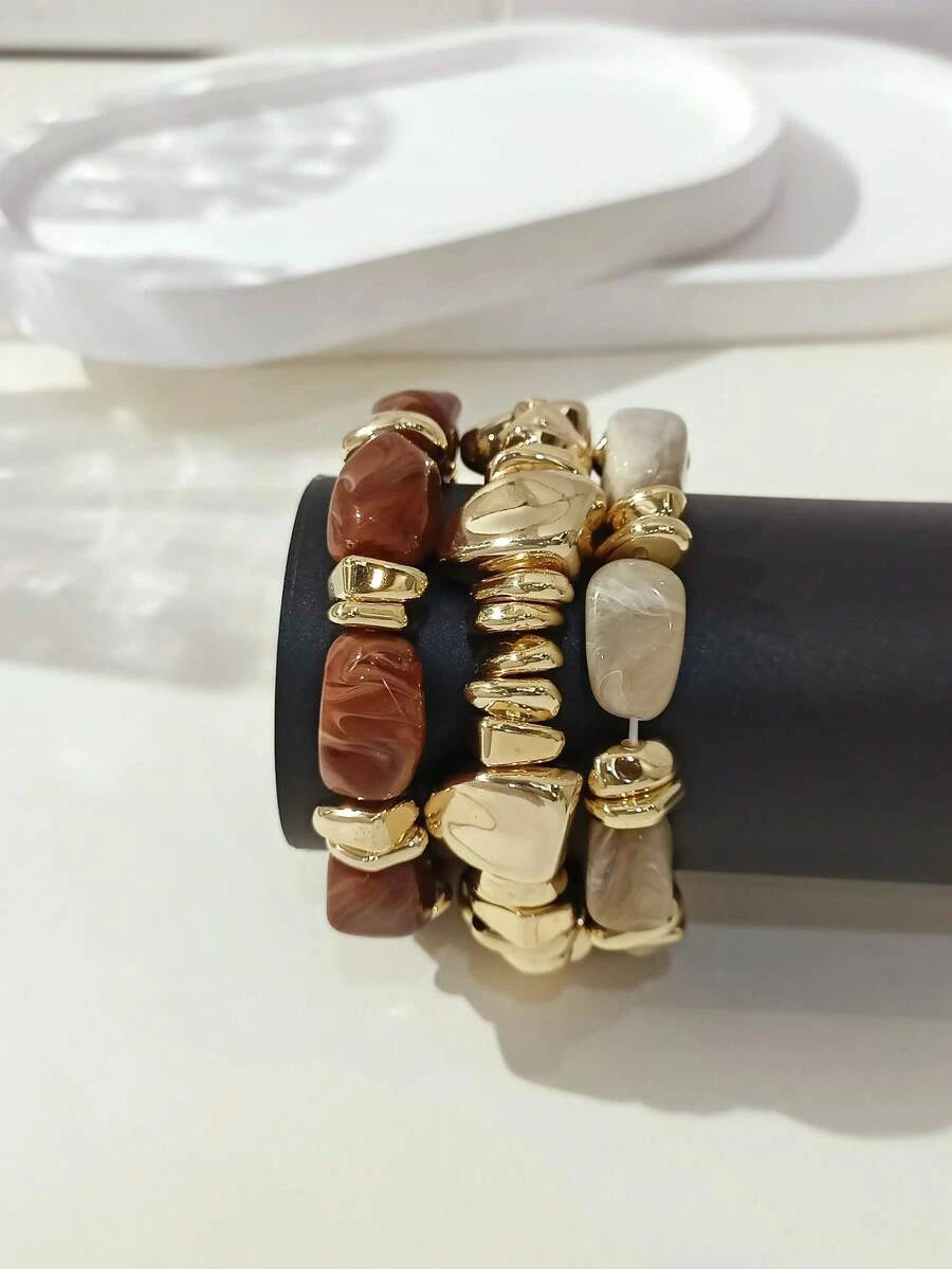 Vintage Multi-Layer Beaded Bracelet Set