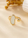 Gemstone Inlaid Single Opening Ring