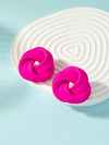 Chic Lacquered Geometric Earrings