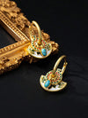 Copper Alloy Macaron Gold Earrings