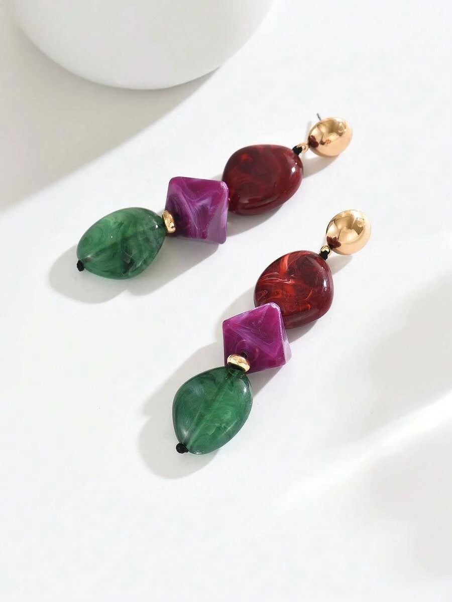 Bohemian Gold Drop Earrings