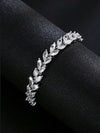 Gold Cubic Zirconia Chain Bracelet