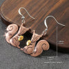 Retro Squirrel Animal Earrings