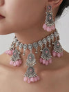 Vintage Tassel Oval Necklace Earring Set