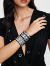 Punk Rivet Leather Bracelet Set